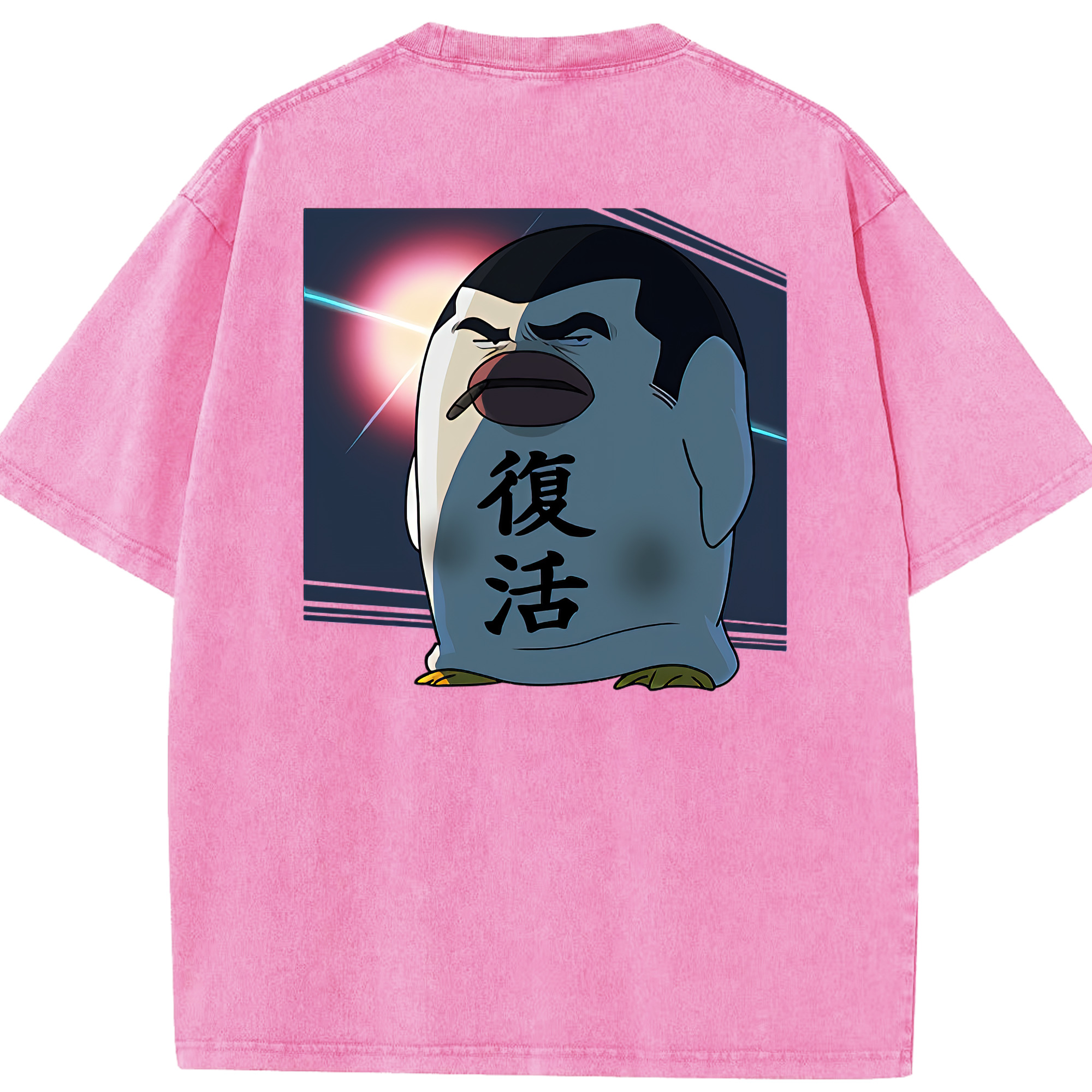 （画像用） ぎんたま 坂田銀時（さかたぎんとき） 神楽 志村新八（しむら しんぱち） GINTAMA Sakata Gintoki Kagura Shimura Shinpachi 綿100% ヴィンテージ風 半袖Tシャツ（背面プリント）